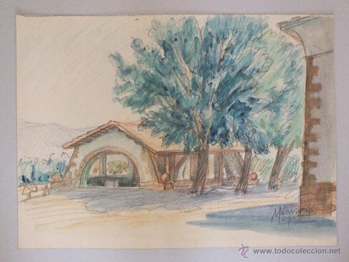 Kunst: Acuarela lavadero de Apies-Huesca