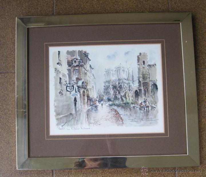 Arte: Cuadro calle de Paris de Denis Verspecht, 1919