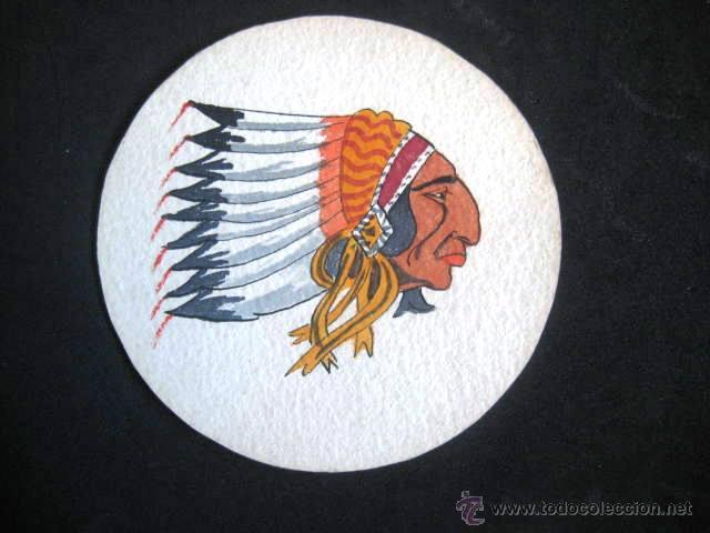 Kunst: RED INDIAN CHIEFS. EL JEFE INDIO. EVENING STAR. FIRMADO. ENVIO INCLUIDO.