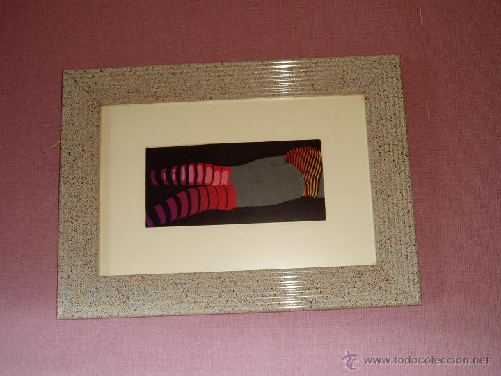 Arte: Guache firmado estilo Vasarely - Foto 2