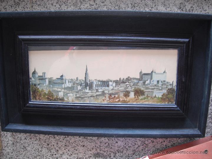 Arte: acuarela vista de Toledo