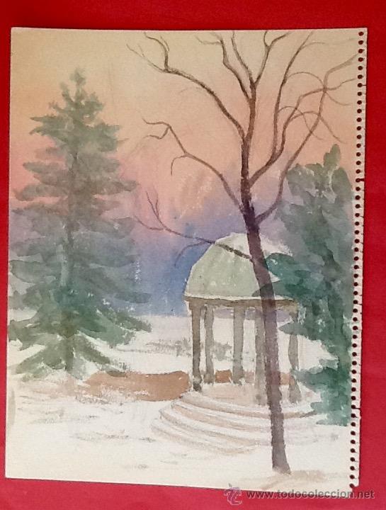 Kunst: ESTUDIO EN UN PARQUE... ENVIO INCLUIDO EN EL PRECIO.