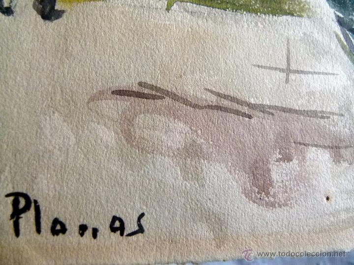 Arte: Acuarela firmada Planas - Foto 4