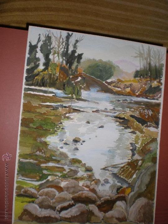 Arte: RIO,ACUARELA,,36 X 27 CMS - Foto 1