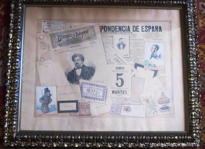 Arte: TROMP&Egrave;  L'OEIL, trampantojo, 1894 , SEVILLA.  FDO. CESAR GALVEZ Y PI&Ntilde;AL