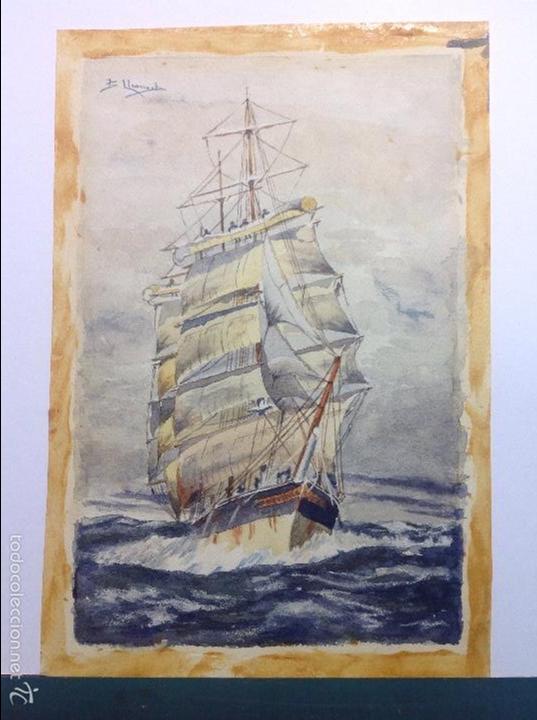 Arte: Benito Lleonart. Velero. - Foto 1