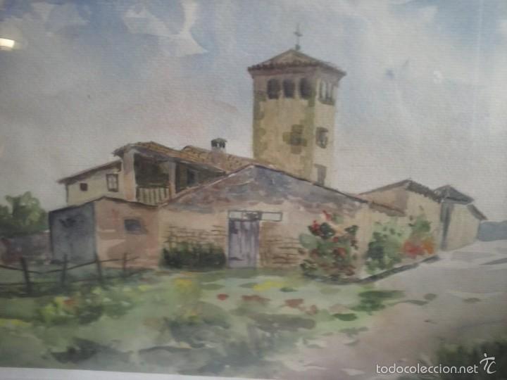 Arte: CUADRO ACUARELA - ROMANICO . - Foto 1