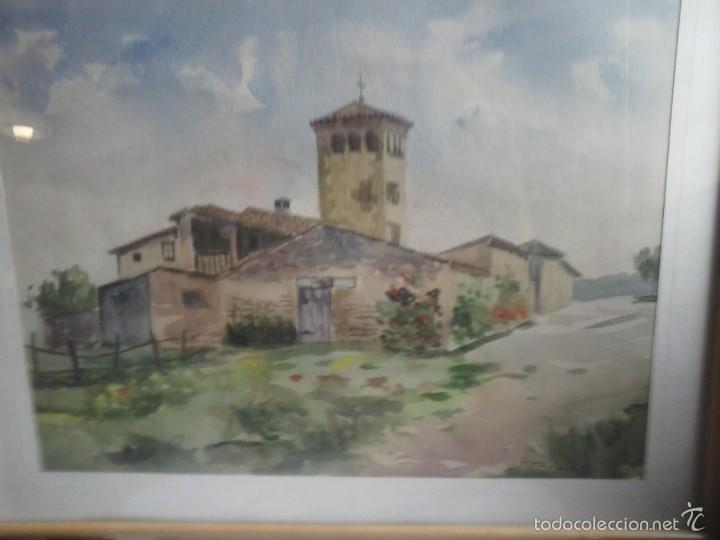 Arte: CUADRO ACUARELA - ROMANICO . - Foto 2