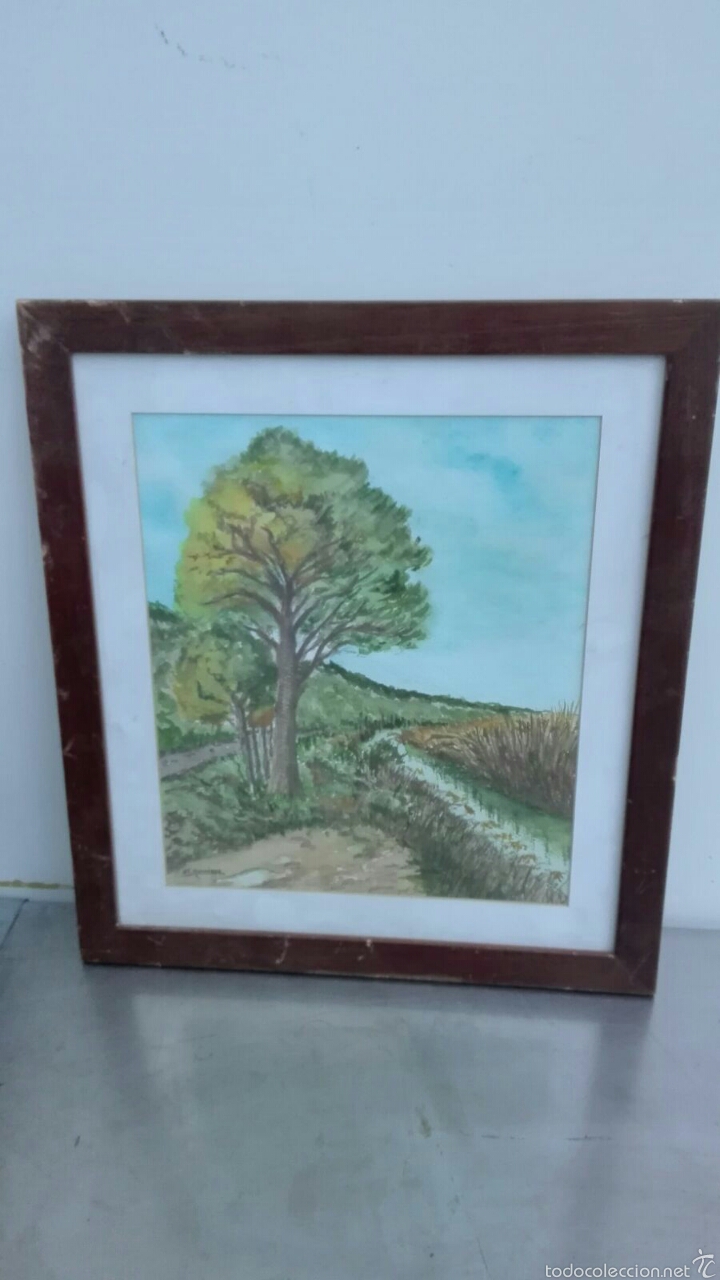 Arte: Bonita acuarela firmada por M.R.Monedero. Medidas 50 x 40 cm.