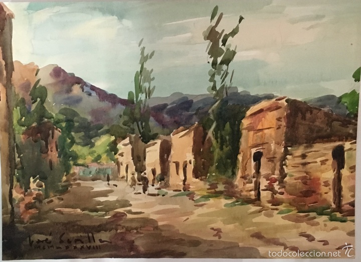 Arte: Acuarela original de Jos&eacute; Sevilla - Foto 1