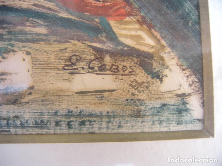 Arte: ACUARELA CRISTO CON CRUZ, E. COBOS - Foto 4