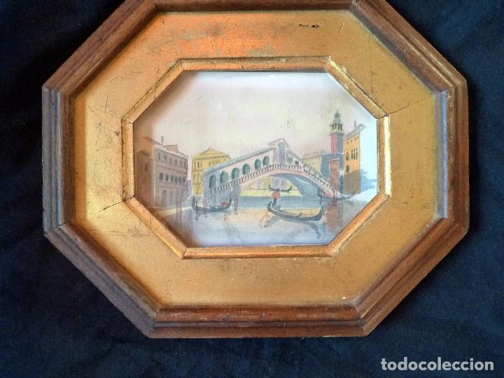 Kunst: PRECIOSA PINTURA ACUARELA PUENTE RIALTO CANAL GRANDE VENECIA