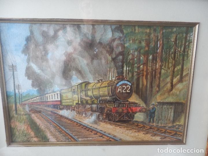 Arte: LOCOMOTORA, ACUARELA - Foto 1