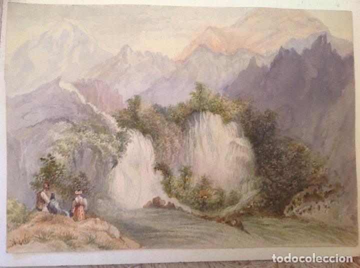 Arte: An&oacute;nimo. Las cascadas. - Foto 1