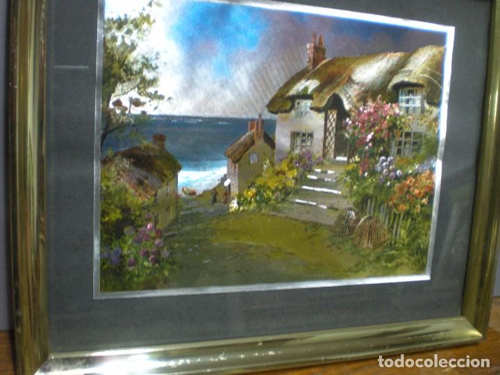 Arte: casa junto al mar, marco con cristal - Foto 3