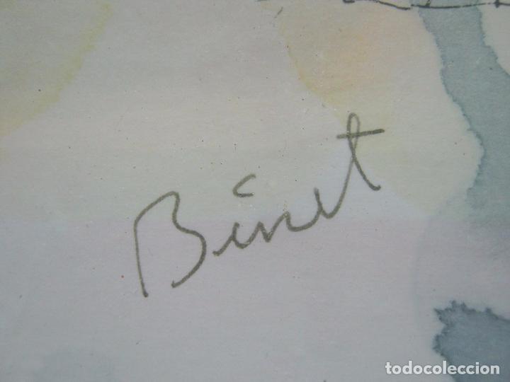 Arte: Paris . La Torre Eiffel y el Sena - firma Binet - Foto 3
