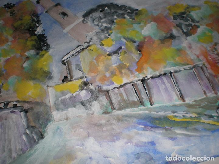 Arte: PAISAJE CONFUSO,29,5 X 40,ACUARELA - Foto 2