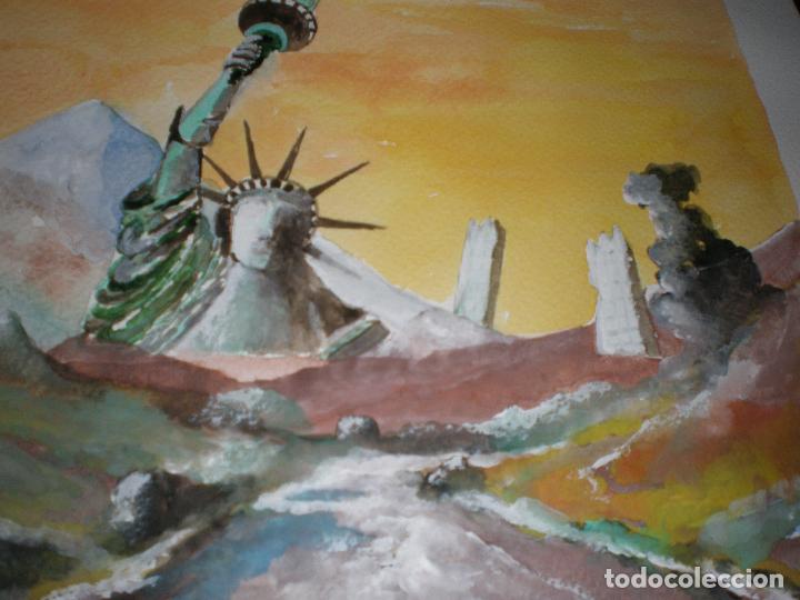 Arte: HIPOTETICO FINAL,30 X 40,ACUARELA - Foto 2