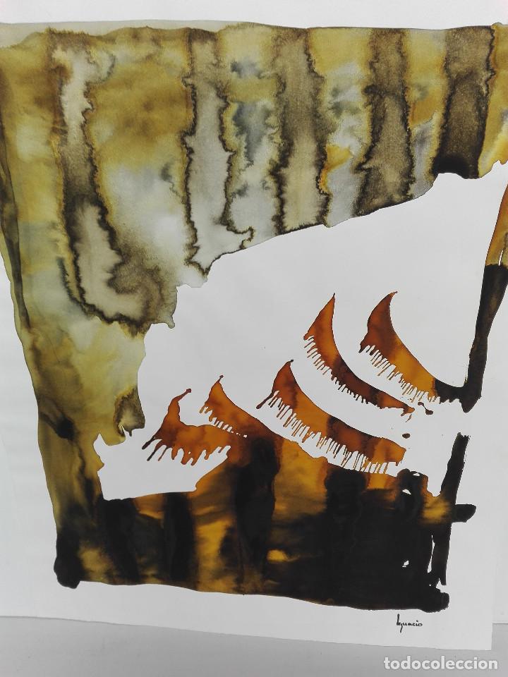 Arte: IGNACIO BELDA, TECNICA MIXTA SOBRE PAPEL - Foto 1