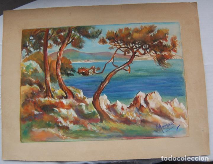 Kunst: Paisaje mallorqu&iacute;n. Firma Margari. Dimensi&oacute;n: 32 x 42,2 cm.