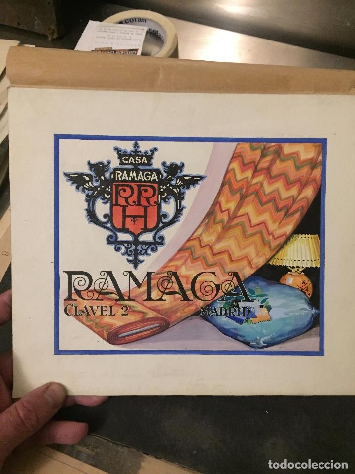 Arte: LOGOTIPO CASA RAMAGA ,  RAFAEL RGUEZ HERMANOS , CALLE CLAVEL 2 , MADRID