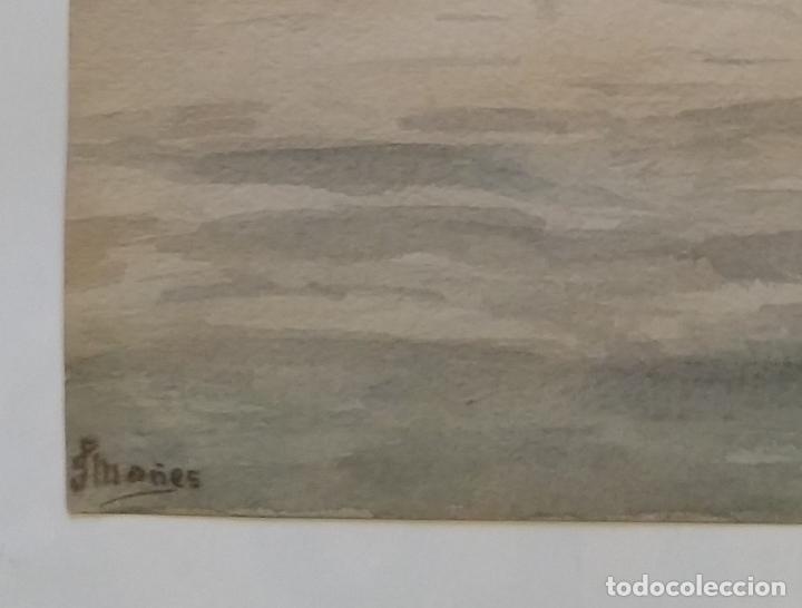 Arte: Acuarela firmada - Ma&ntilde;es - Foto 6