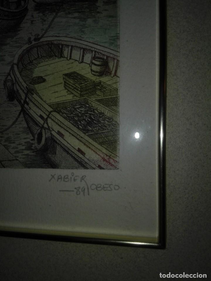 Kunst: 2 ACUARELAS XABIER OBESO 1989