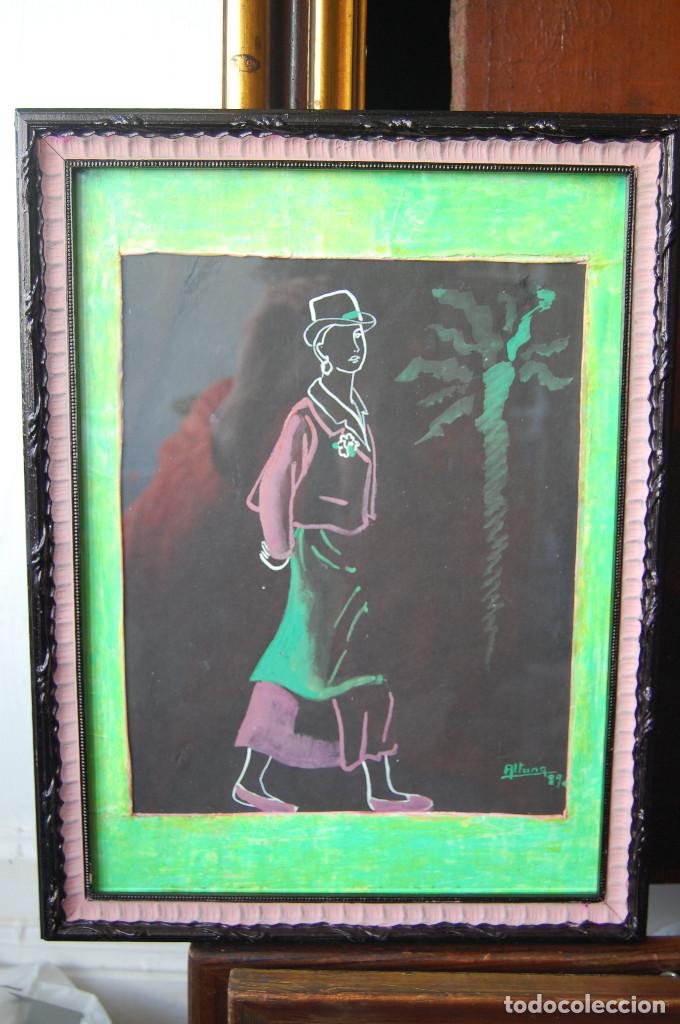 Kunst: Sin titulo. Tempera sobre cartulina de Mar&iacute;a Jos&eacute; Altuna. 1988. Medida: 35x45 cm.