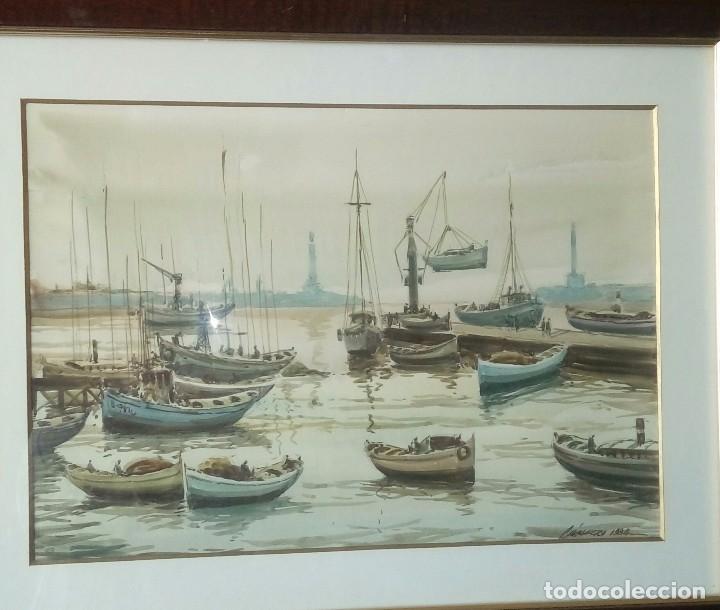 Kunst: Escena de puerto Tomas Chicharro 1984