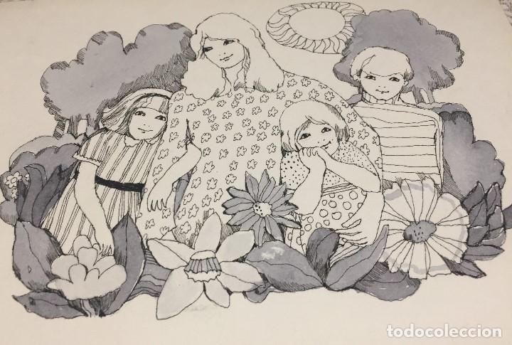 Arte: Boada, Pedro, ilustraci&oacute;n original 1972 - Foto 2