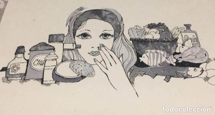 Arte: Boada, Pedro, ilustraci&oacute;n original 1972 - Foto 1