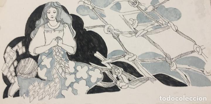Arte: Boada, Pedro, ilustraci&oacute;n original 1972 - Foto 2