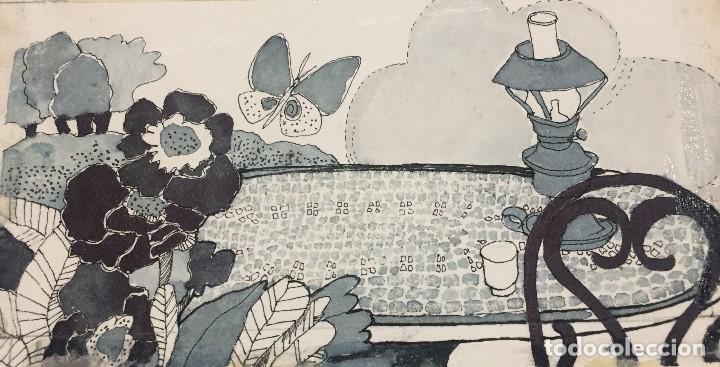 Arte: Boada, Pedro, ilustraci&oacute;n original 1972 - Foto 1