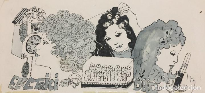 Arte: Boada, Pedro, ilustraci&oacute;n original 1972 - Foto 1