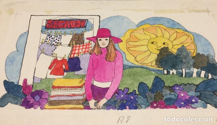 Arte: Boada, Pedro, ilustraci&oacute;n original 1972 - Foto 1