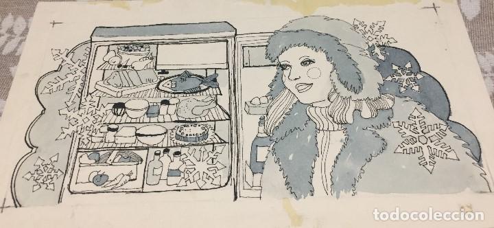 Arte: Boada, Pedro, ilustraci&oacute;n original 1972 - Foto 1