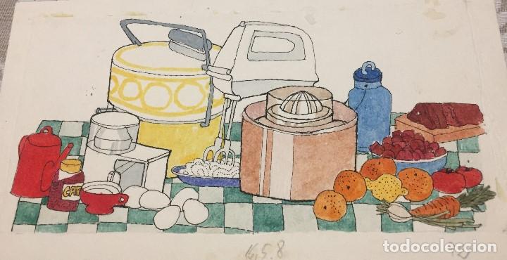 Arte: Boada, Pedro, ilustraci&oacute;n original 1972 - Foto 1