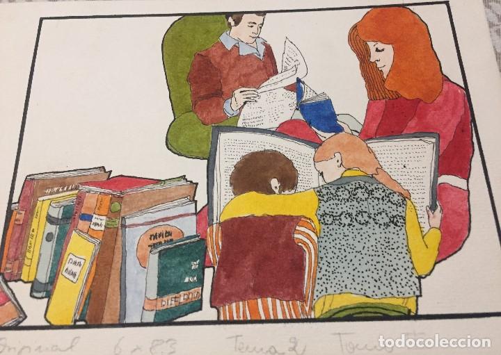 Arte: Boada, Pedro, ilustraci&oacute;n original 1972 - Foto 1
