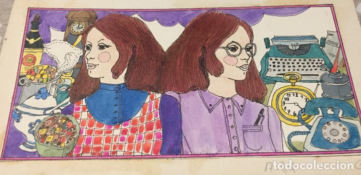 Arte: Boada, Pedro, ilustraci&oacute;n original 1972 - Foto 1