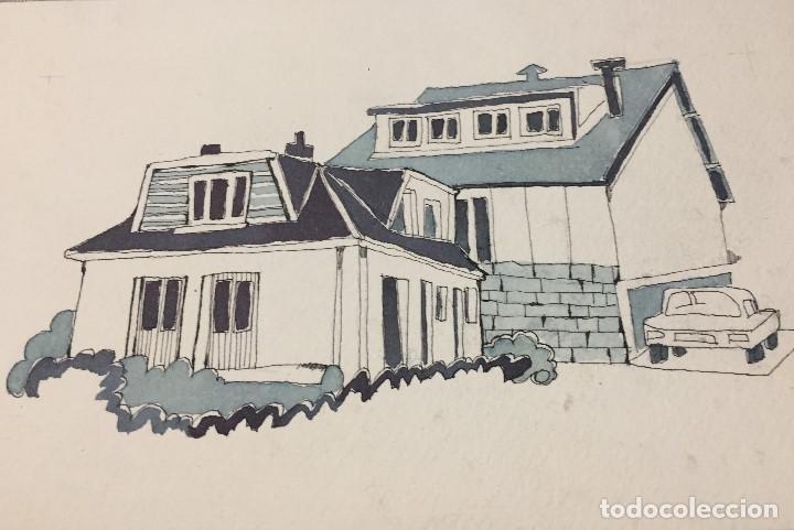 Arte: Boada, Pedro, ilustraci&oacute;n original 1972 - Foto 1