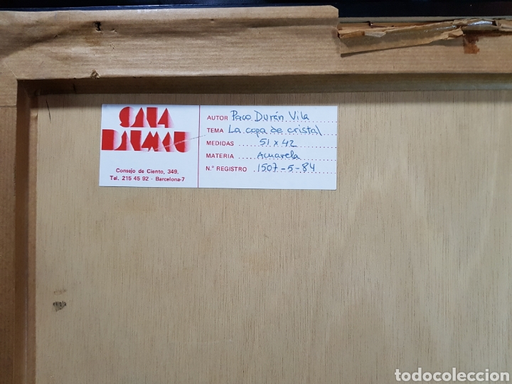 Arte: Bodegon t&eacute;cnica mixta Paco Dur&aacute;n Vila - Foto 9