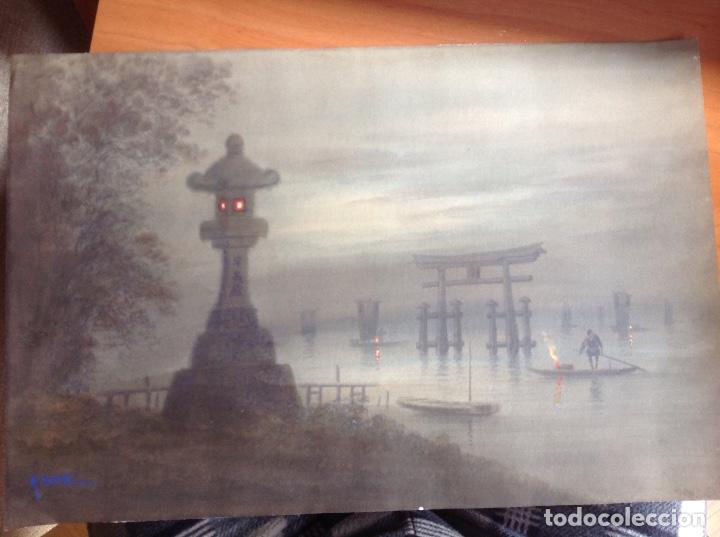 Arte: R. Seki. Paisaje japon&eacute;s.