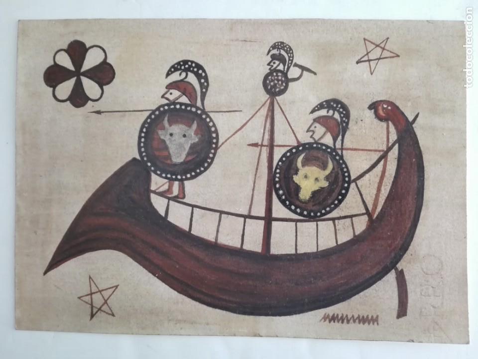 Arte: TECNICA MIXTA - NAVIO GRIEGO - Foto 1