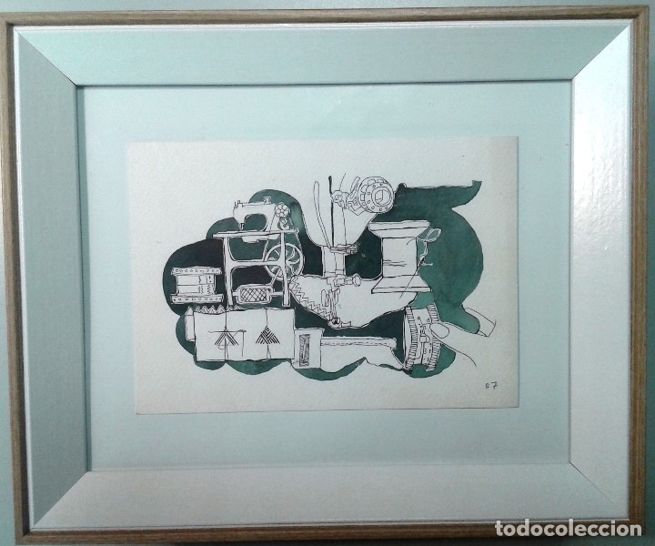 Arte: Boada, Pedro, ilustraci&oacute;n original 1972 - Foto 1