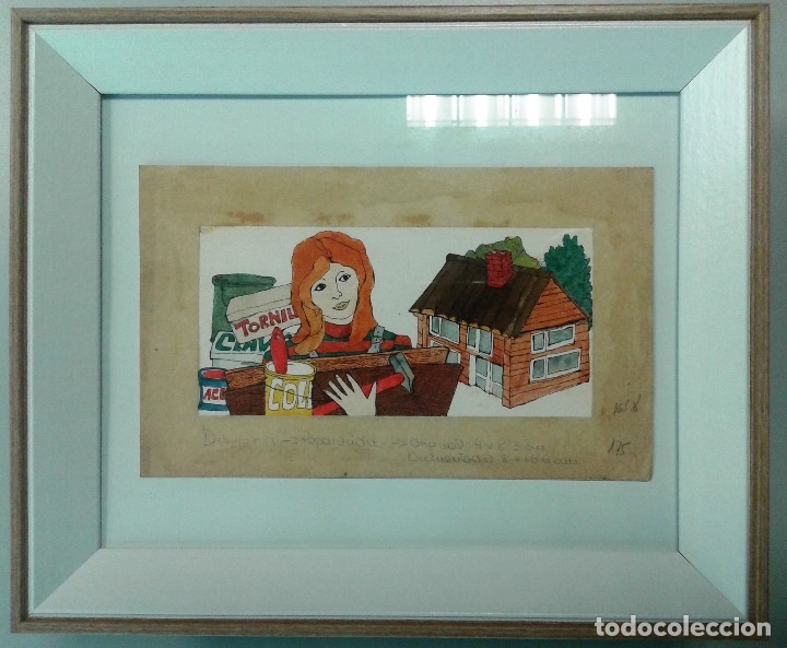 Arte: Boada, Pedro, ilustraci&oacute;n original 1972 - Foto 2