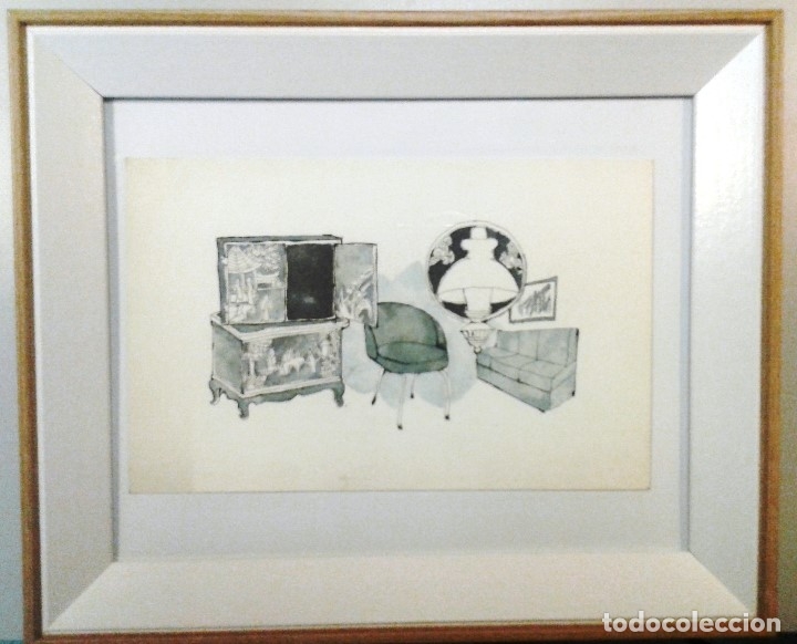 Arte: Boada, Pedro, ilustraci&oacute;n original 1972 - Foto 1