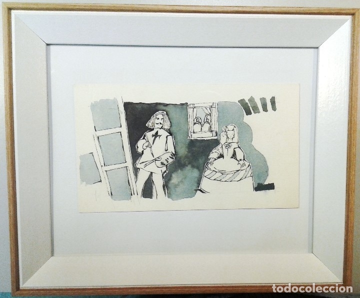 Arte: Boada, Pedro, ilustraci&oacute;n original 1972 - Foto 1