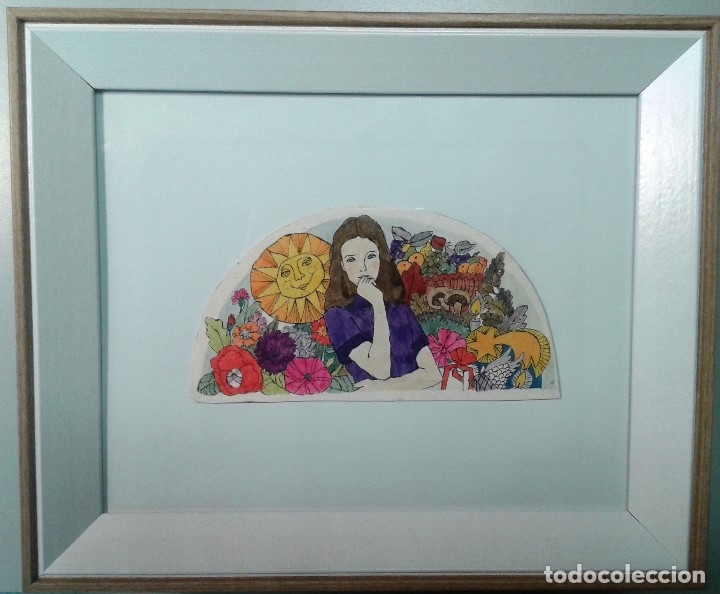 Arte: Boada, Pedro, ilustraci&oacute;n original 1972 - Foto 1