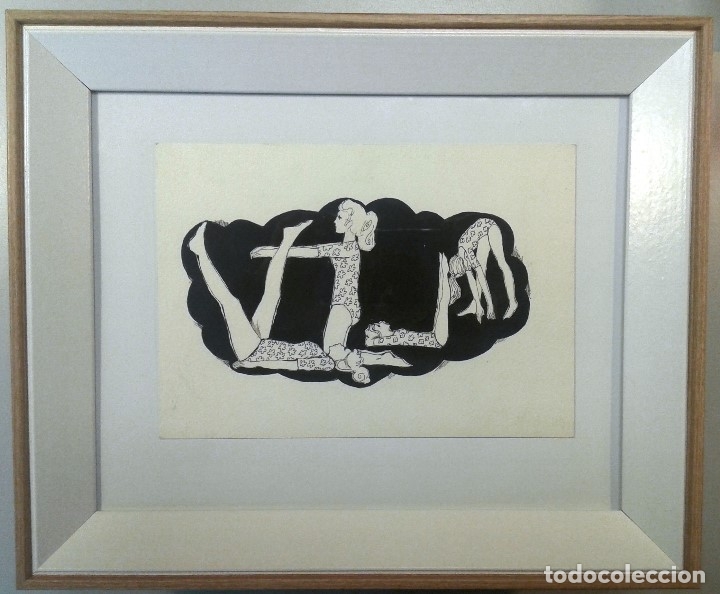 Arte: Boada, Pedro, ilustraci&oacute;n original 1972 - Foto 1