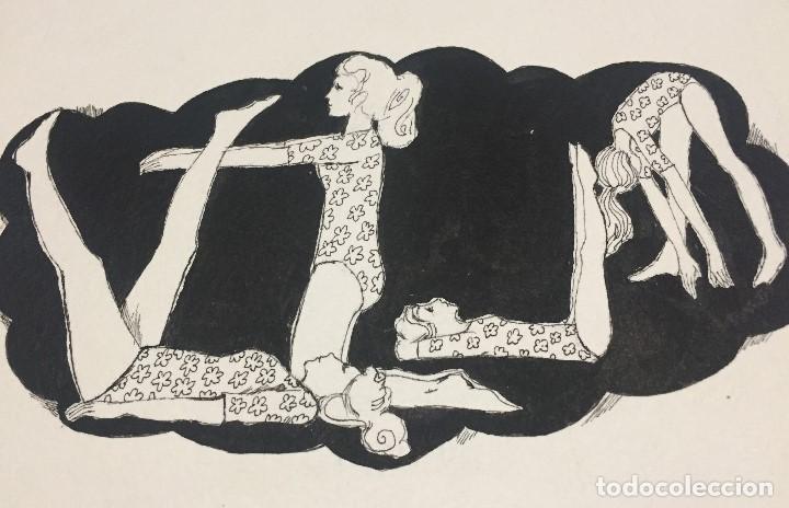 Arte: Boada, Pedro, ilustraci&oacute;n original 1972 - Foto 2